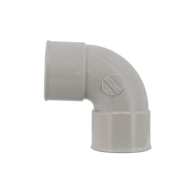 Coude pvc 87 degré30 (90 degré) FF 40