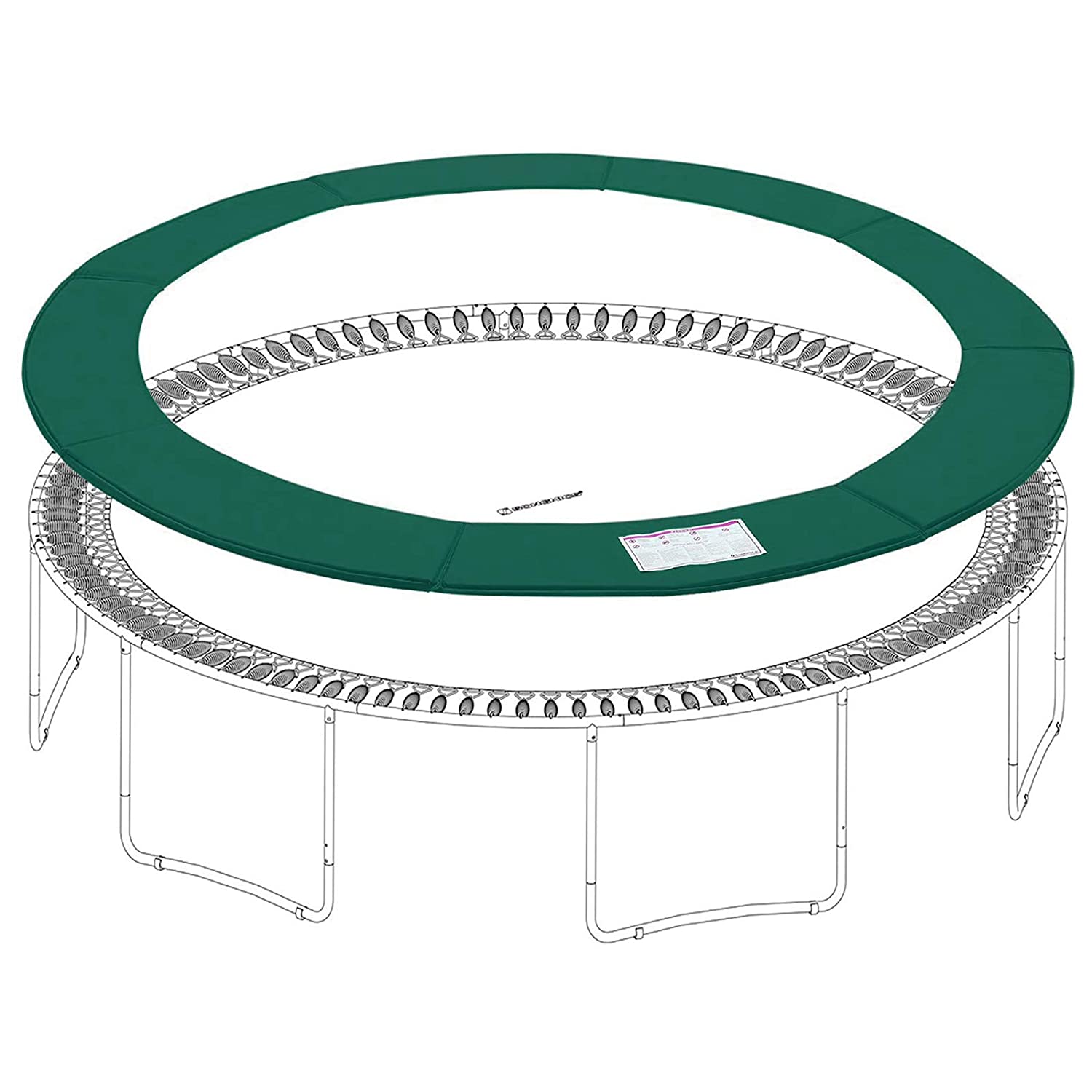 Coussin De Piscine Gonflable Poolomio - 2x2 M, PVC 420 G/m² - Protection Contre Le Gel, Pression De Glace - Avec Corde Et Valve