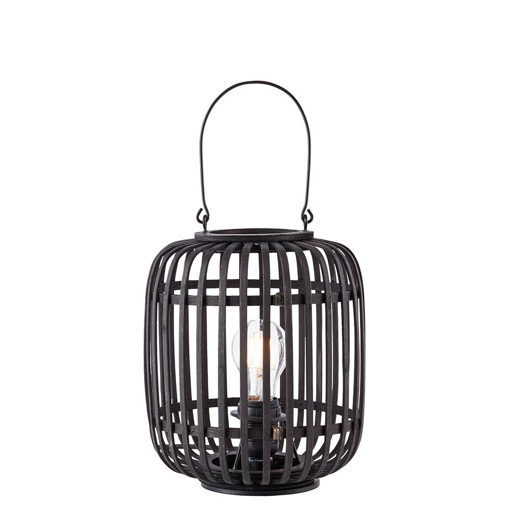 Lampa stołowa MATHIAS brązowa 1xE27x20W bambus wym:27x22,5x22,5cm IP20 Endon