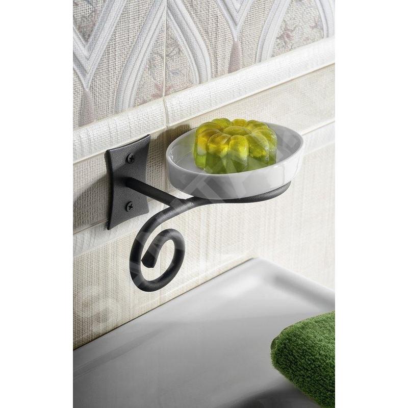 Porte-savon en acier et ceramique mod. Rebecca - 4