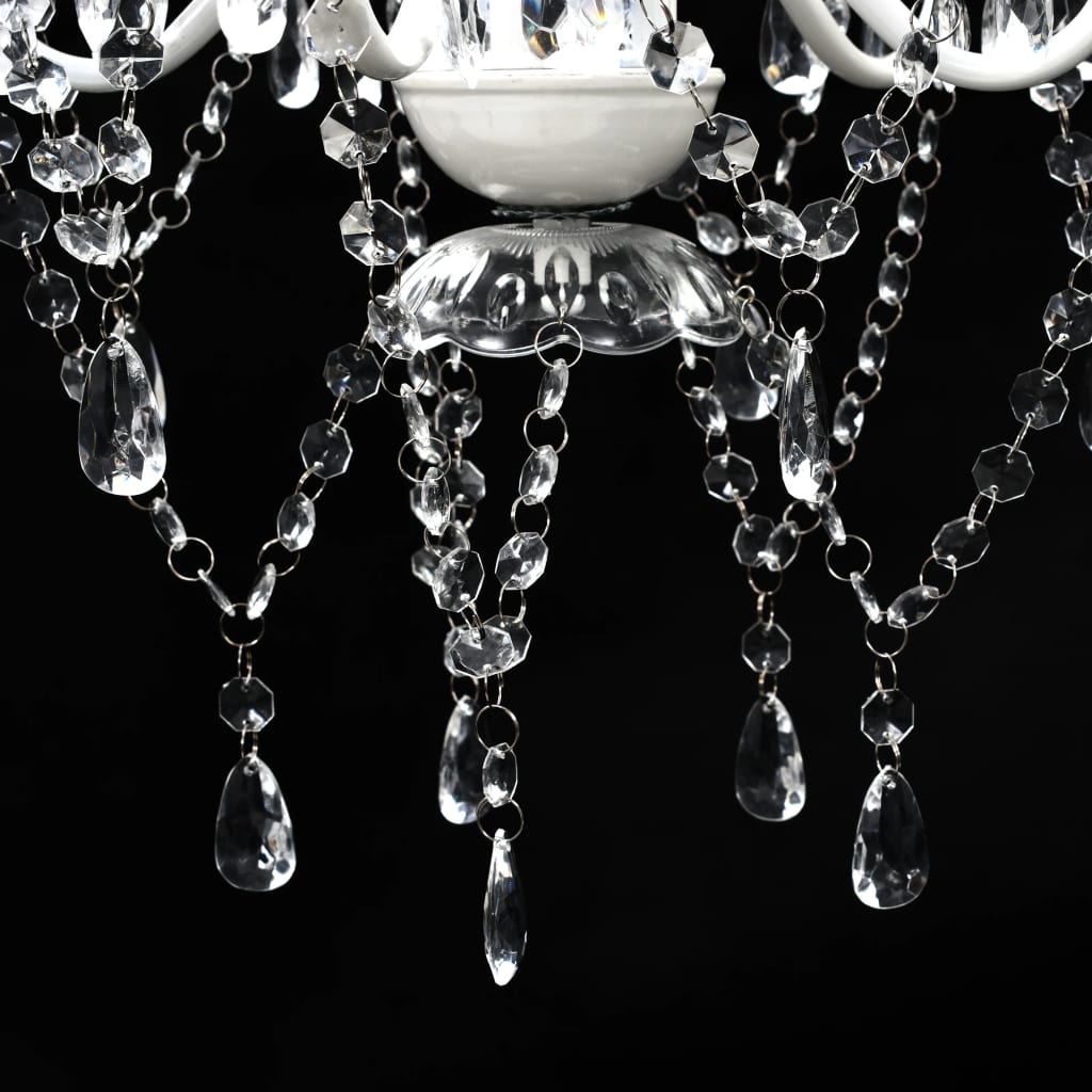 vidaXL Lustre 5 ampoules Transparent - 5