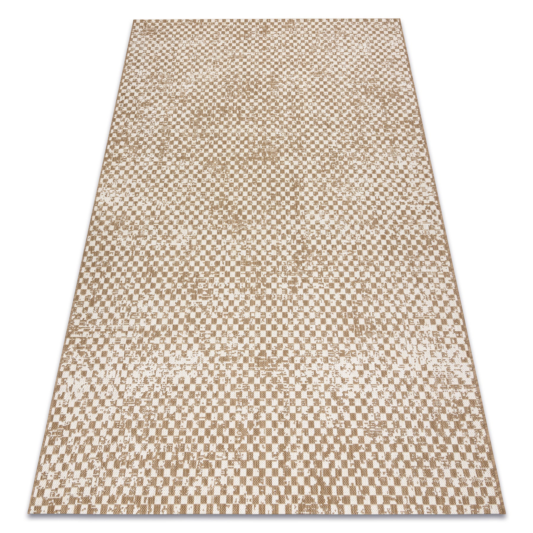 Dywan sizal FLAT 48955265 Geometryczny - beż naturalny kolor słomkowy, sznurkowy 160x230 cm