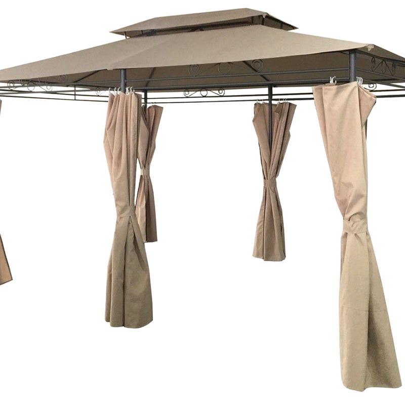 Pawilon Ogrodowy 3x4m 4iQ Group Altana ze ściankami Beżowy