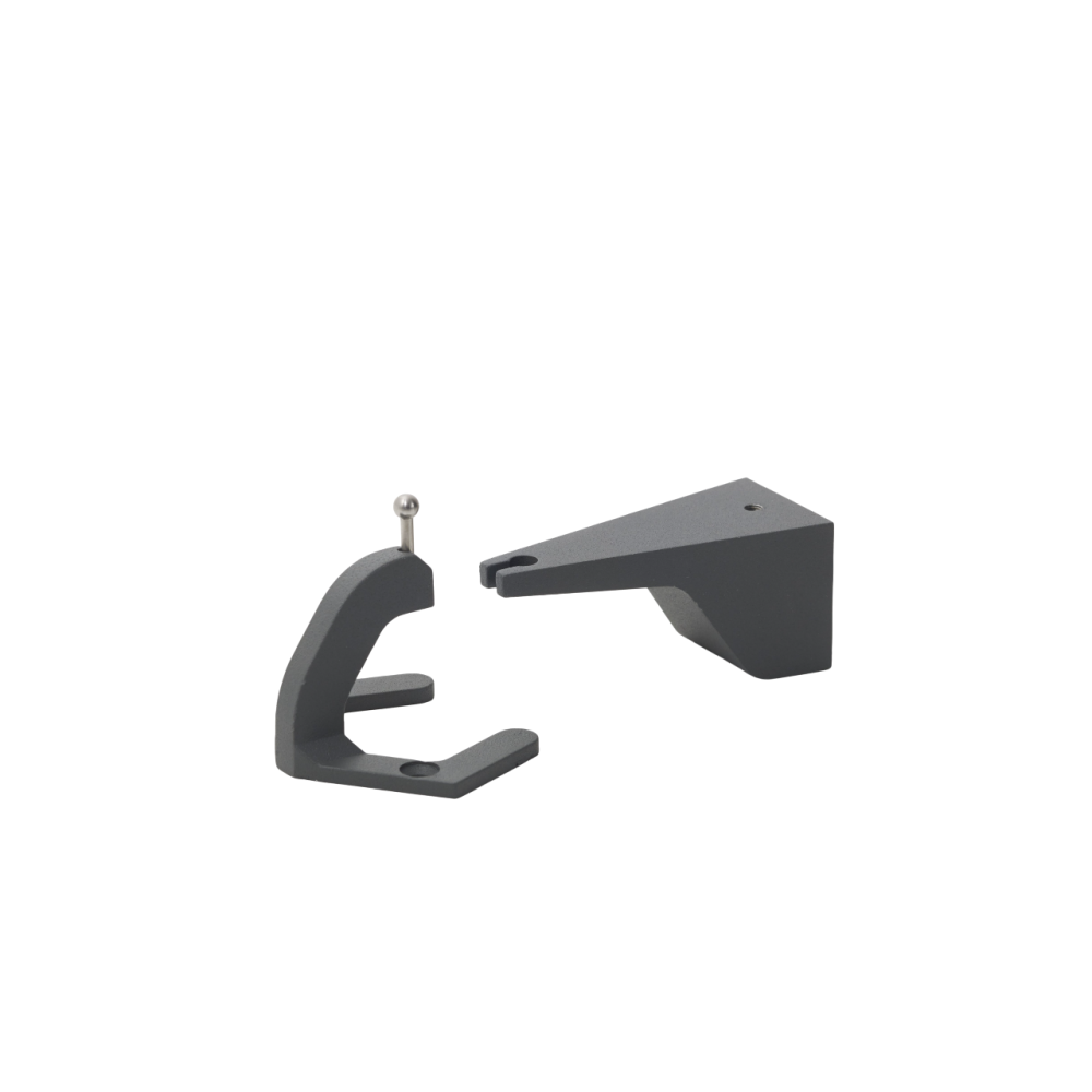 Ołówek pionowy uchwyt ścienny Zafferano - obrotowy akcesorium ścienne 360 stopni Ciemnoszary