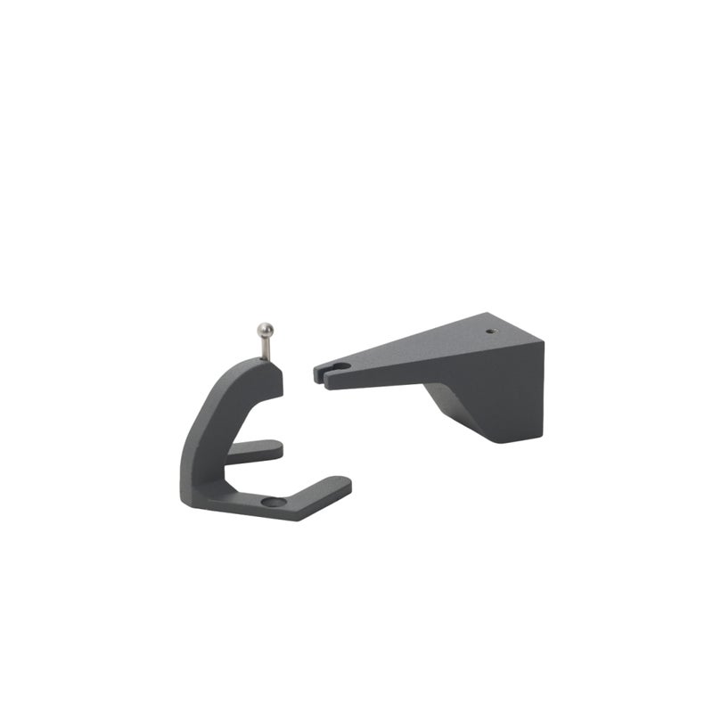 Ołówek pionowy uchwyt ścienny Zafferano - obrotowy akcesorium ścienne 360 stopni Ciemnoszary