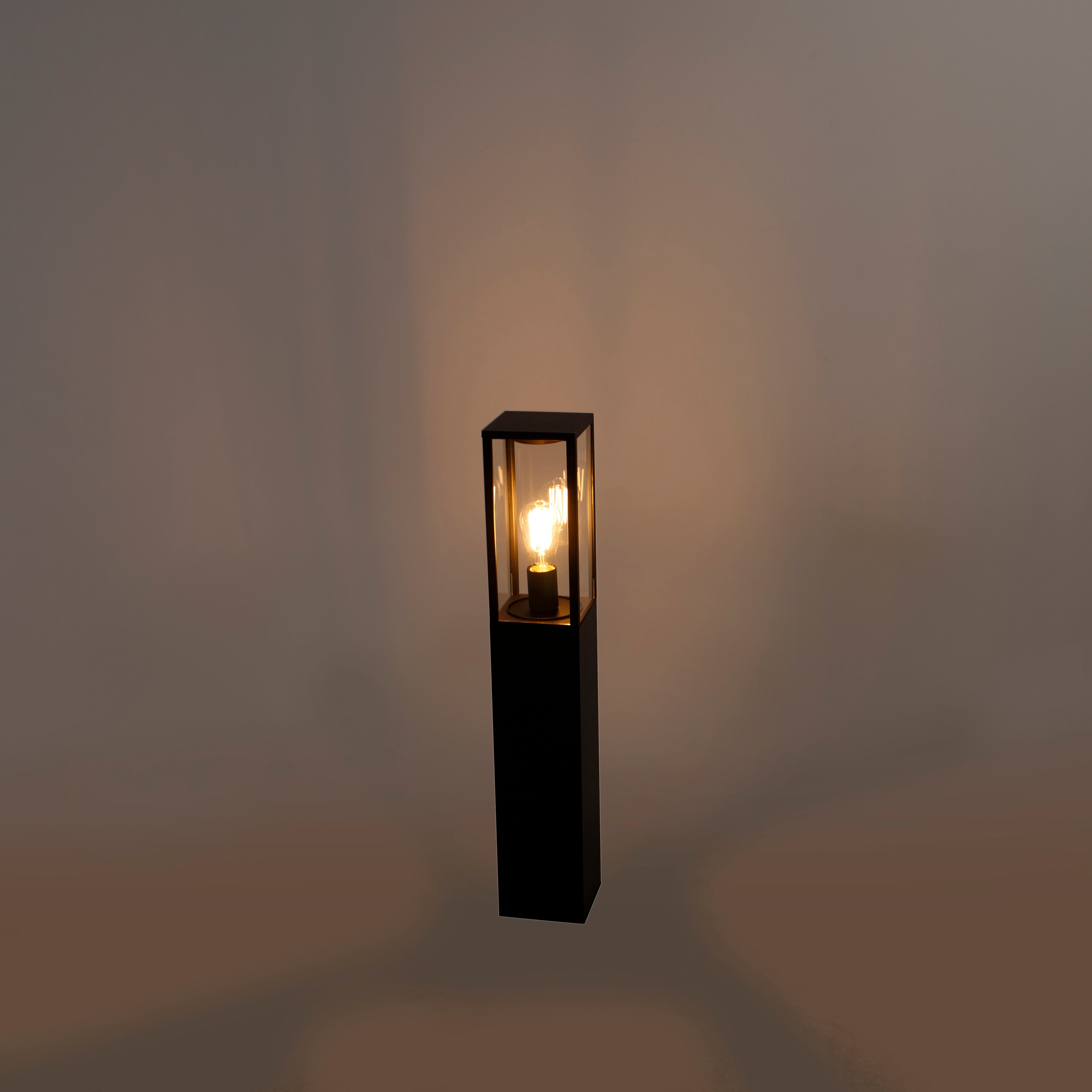 Qazqa industriel borne lumineuse extérieure pour jardin - Charlois - noir, max. 40w, e27, 80cm, IP44 - 7
