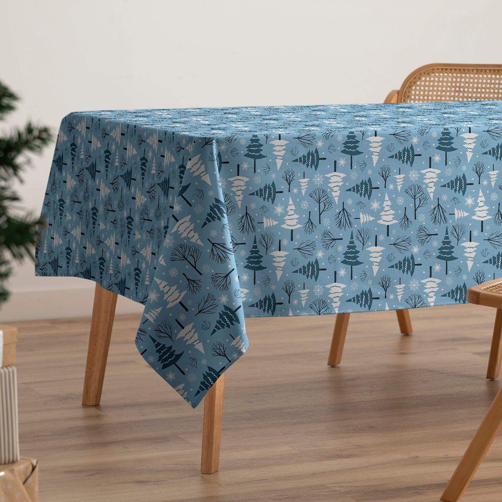 Tovaglia natalizia antimacchia rettangolare in tessuto di cotone 160x240 cm - Winter - 3