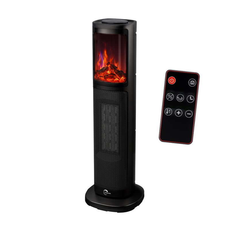 Oscylacyjny grzejnik ceramiczny Lizeo 2000 W czarny Sannover