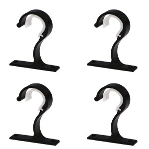 Support Rideau 25-28mm Yuqilin Supports Tringle Rideau - Lot De 4 Alliage Aluminium 25-28 Mm Fixation Rideau Plafond