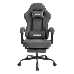 Sedia Da Gaming Ergonomica Con Poggiapiedi - Pelle PU, Schienale Regolabile 155°, Supporto Lombare, Nero - Foto 13