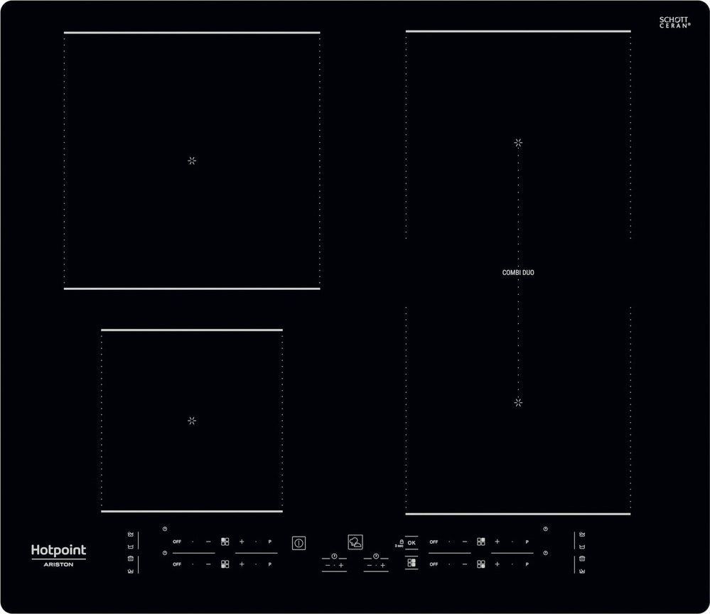 Hotpoint Ariston Hotpoint Hb 4860B Ne Encastrable 59 Cm Placa De Inducción 4 Fuegos Negro , Leroy Merlin