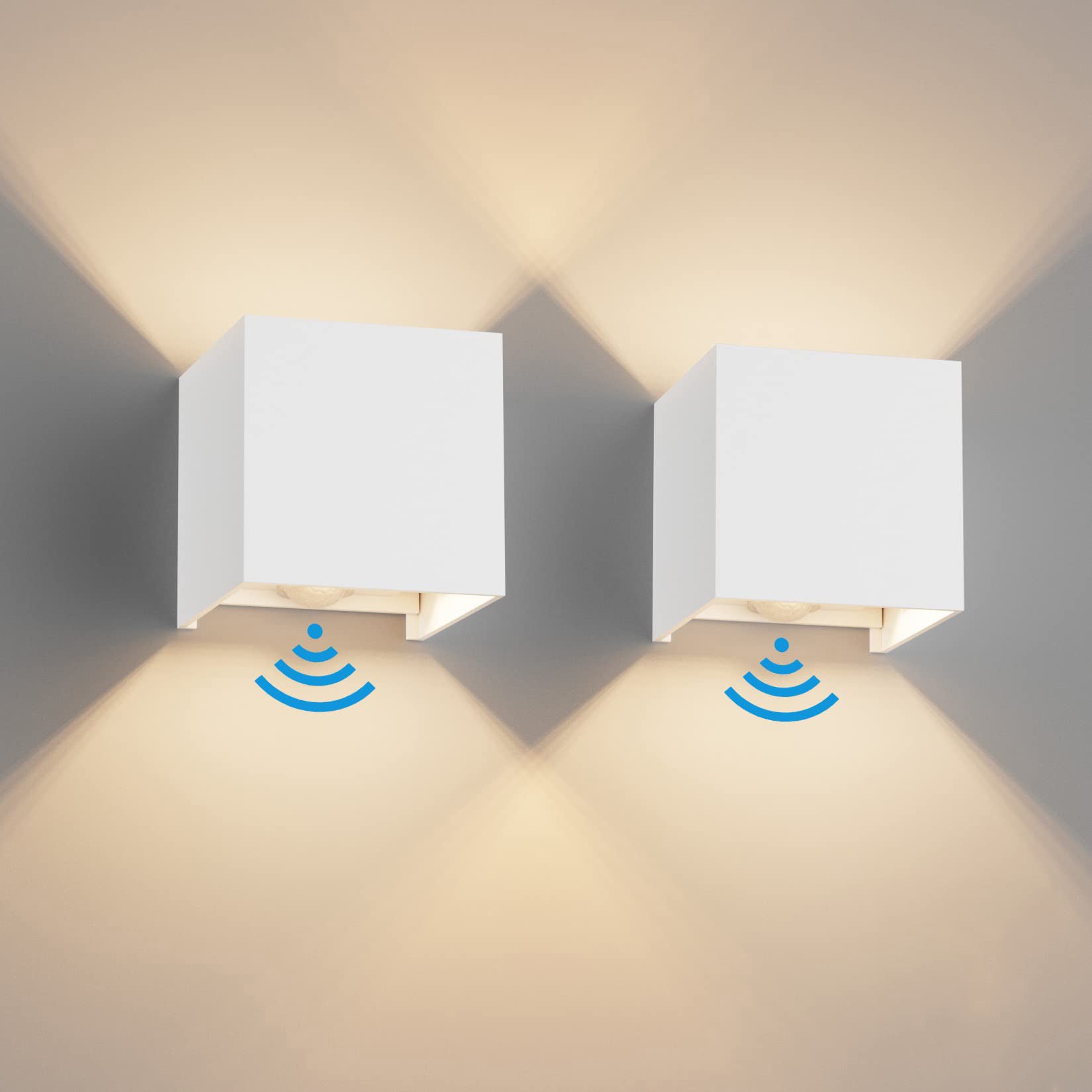 Lot De 2 Lampes LED Pour Placard Avec Détecteur De Mouvement Rechargeables Veilleuses Murales Dambiance Pour Couloir Escaliers Cuisine~p179785060