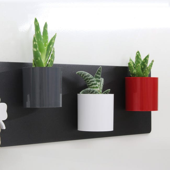 Set 3 Cilindri Magnetici KalaMitica - Bianco, Rosso, Grigio - Portaoggetti Per Lavagne Magnetiche - Foto 11