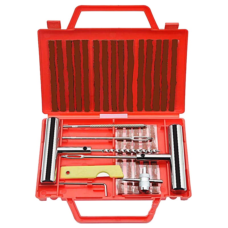 Kit Di Riparazione Pneumatici Per Auto Da 23 Pezzi, Strumento Di Riparazione Pneumatici Per Auto Kit Di Riparazione Rapida Rosso 95201238