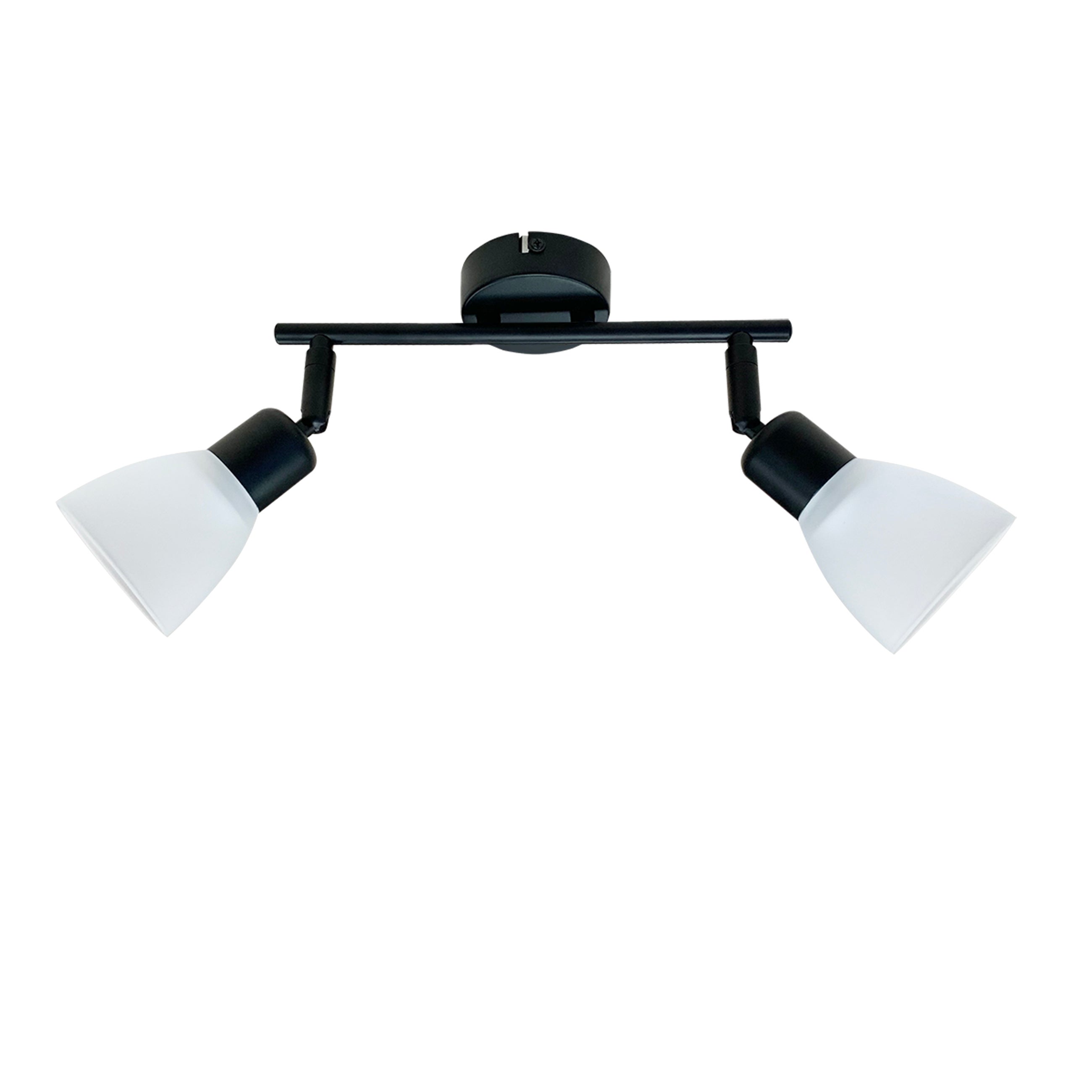Lampa sufitowa białe klosze Costa czarno-biała 2xE14x40W metal wym:20x46x8cm IP20 Candellux