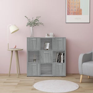 Libreria,Scaffale,Armadio per libri Grigio Sonoma 90x30x90 cm in Legno Multistrato CFW39801 | Leroy Merlin
