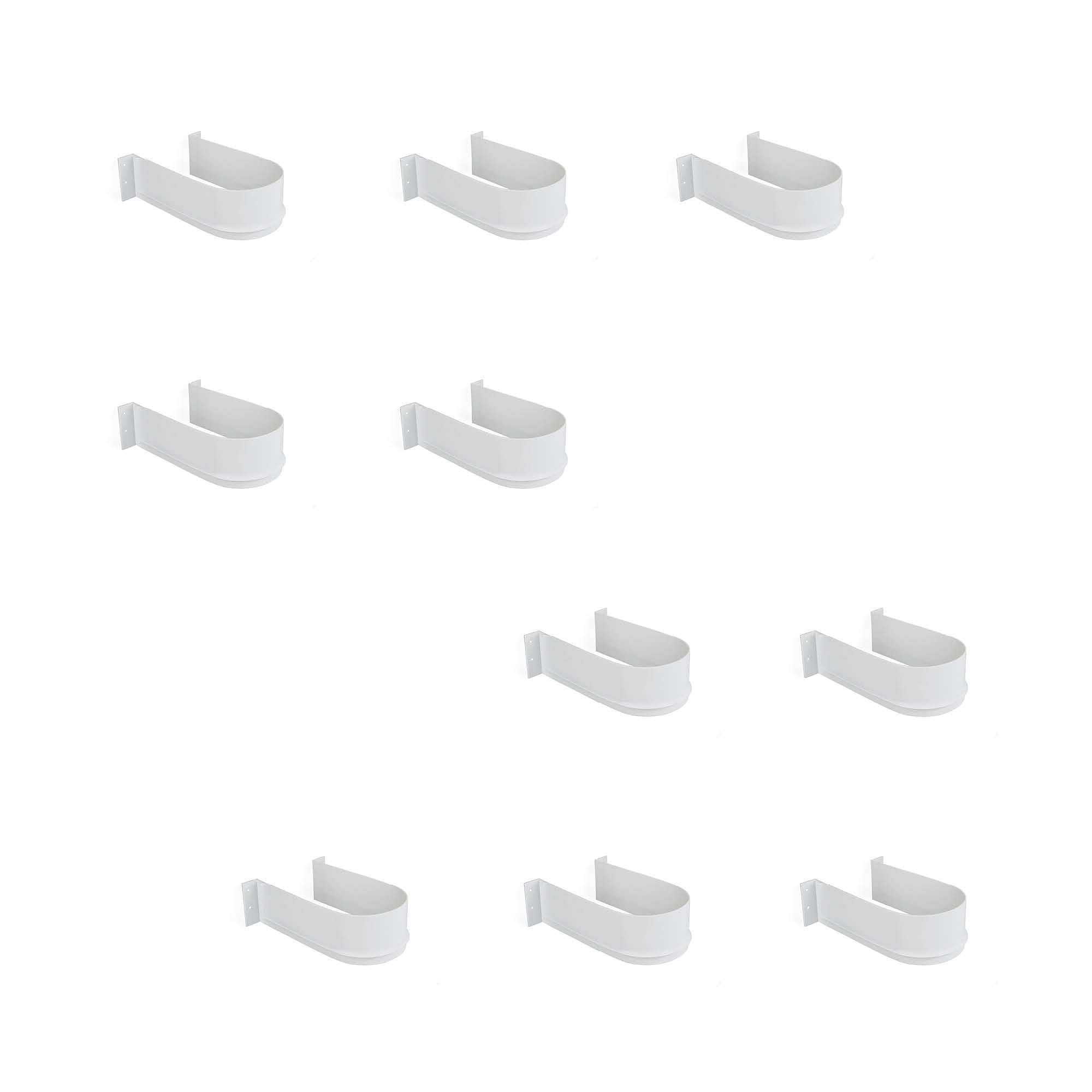 Salva Sifone Curvo Emuca Per Cassetti Cucina/bagno - Set 10 Pezzi In Plastica Bianca - Foto 9