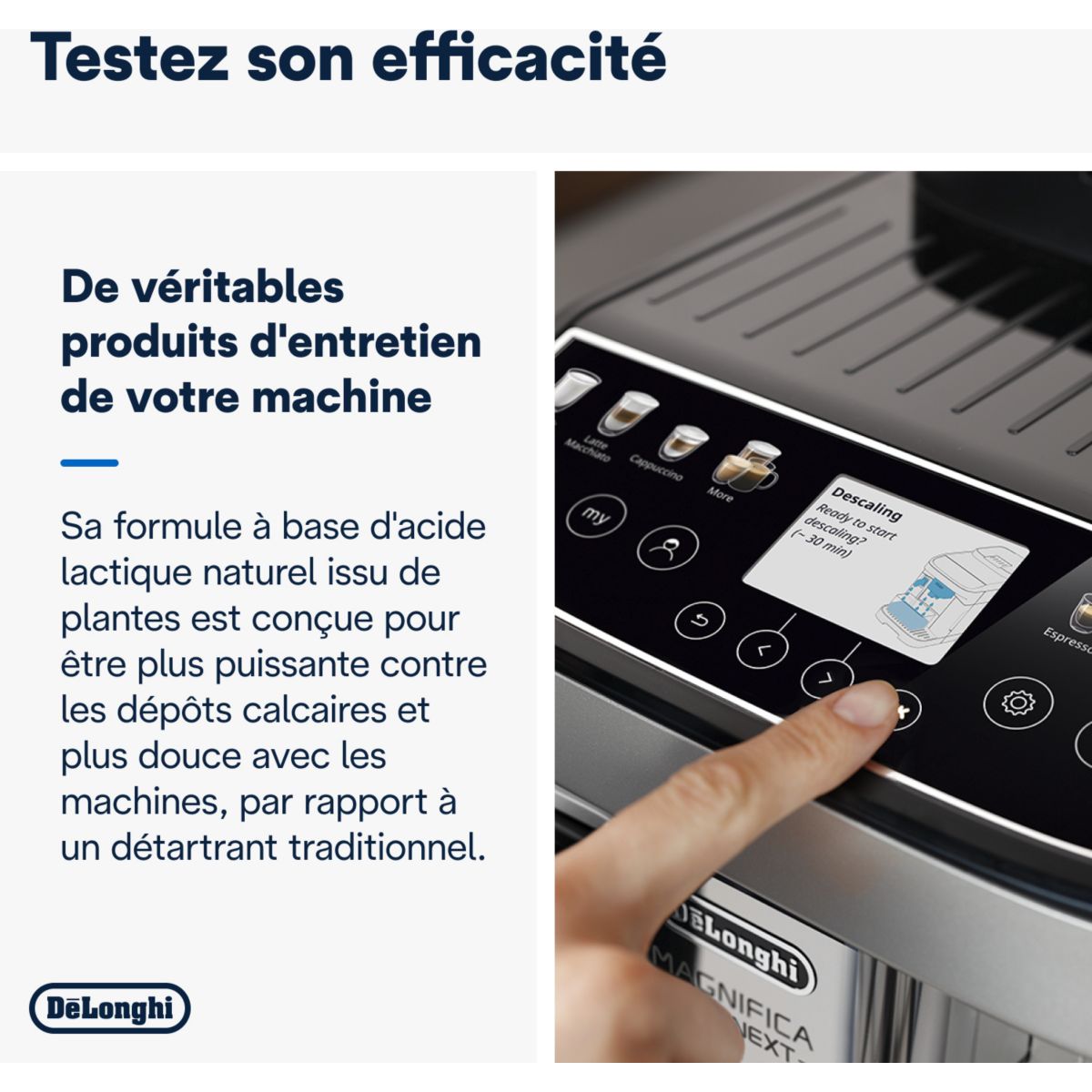 Détartrant DELONGHI DLSC200 ECODECALK 2 x 100 ML pour machine à café - 4