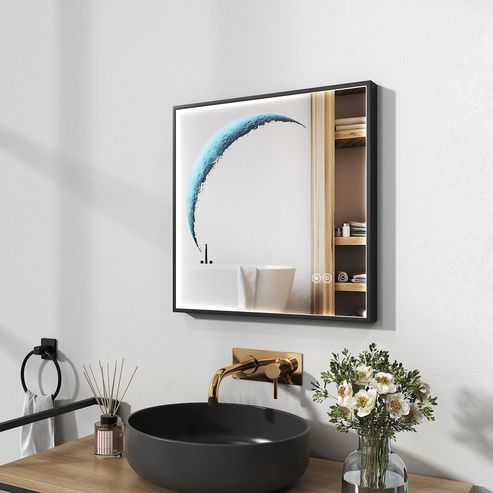 specchi da bagno con cornice