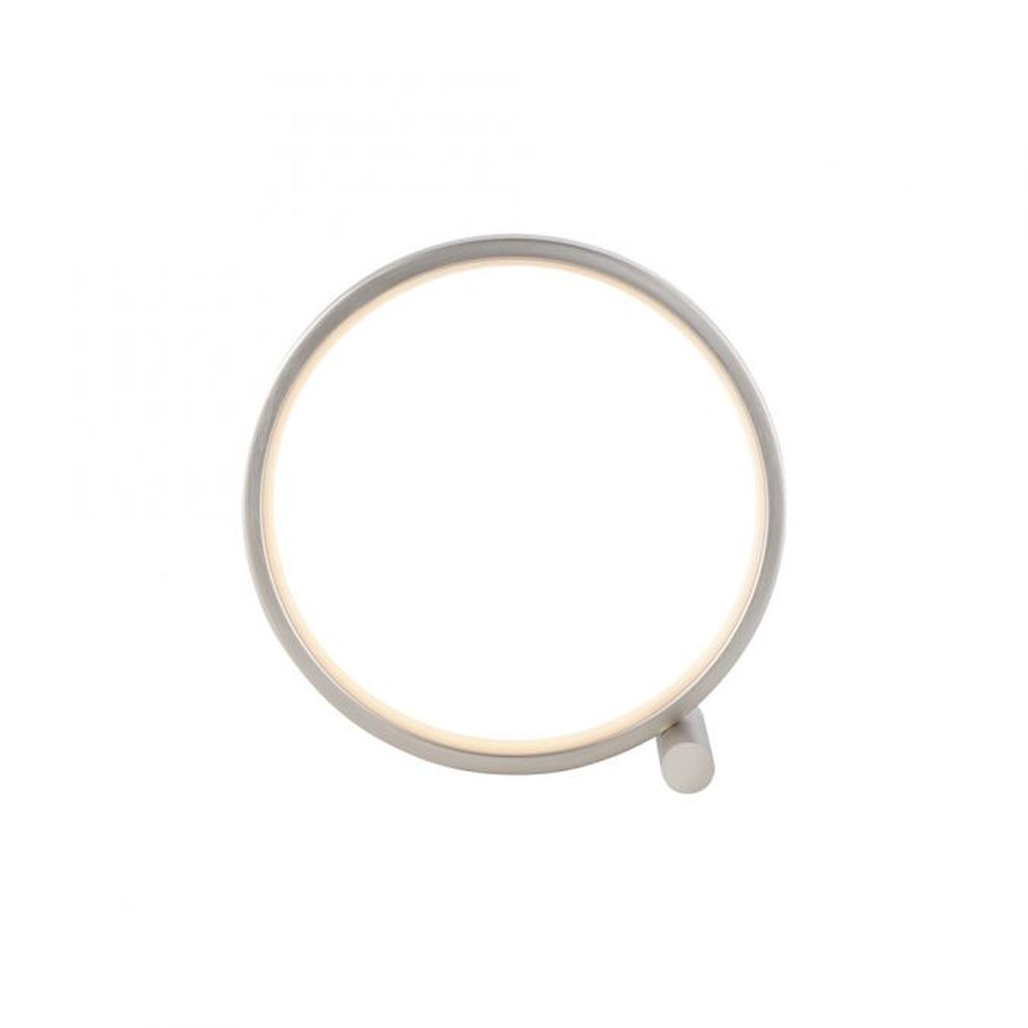 Lampe de table LED ronde en métal H : 25,5 cm Blanc 3000 K Lampe d ...