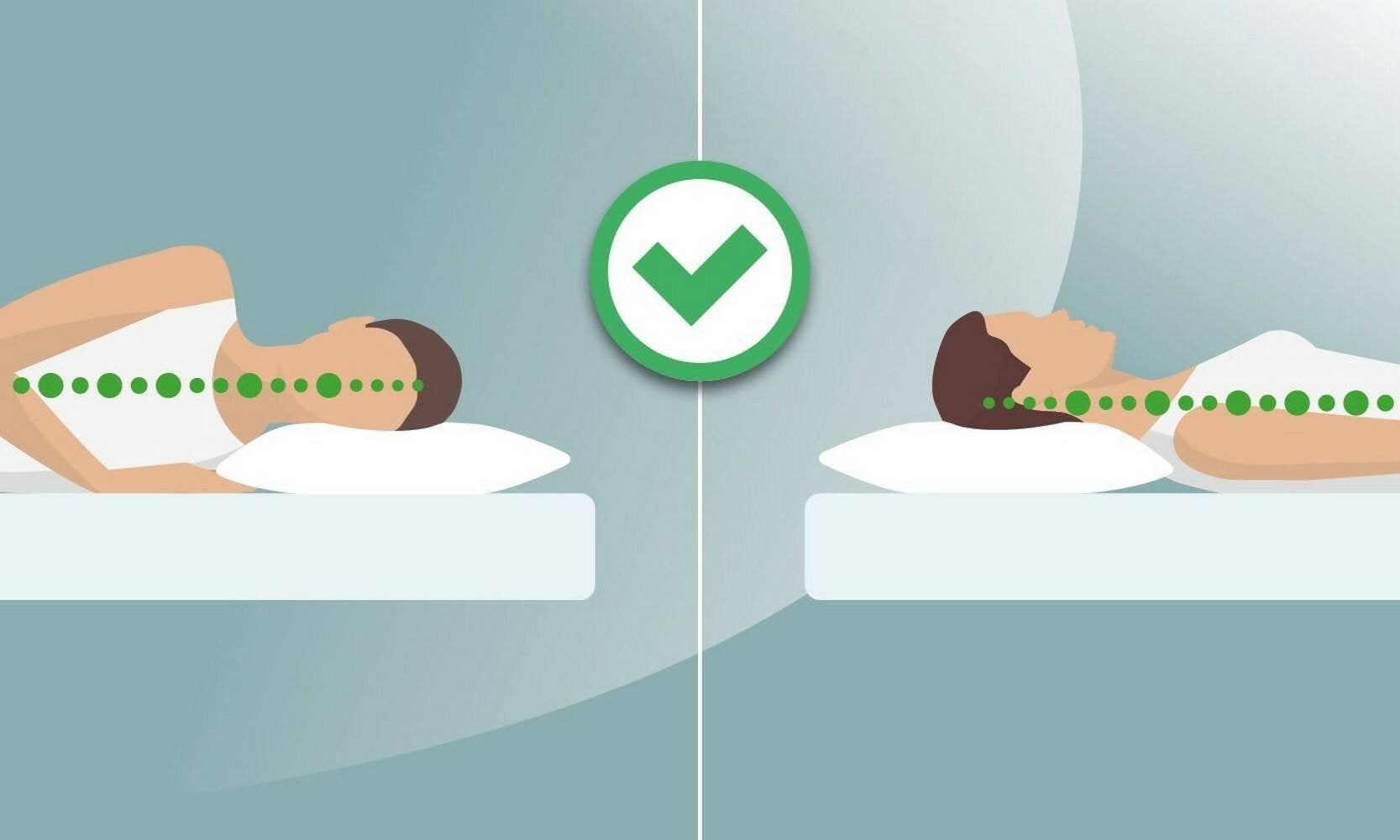 Talamo Italia Set of 4 Pillows for bed, 100% Made in Italy, Ergonomic 