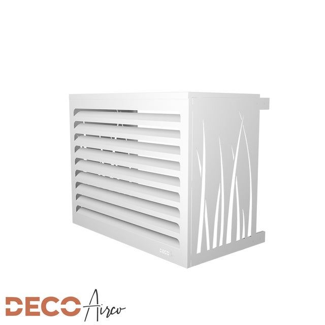 Cache climatiseur DECOAirco Blanc - Taille XS (H:65, L:80, P:45-60cm)