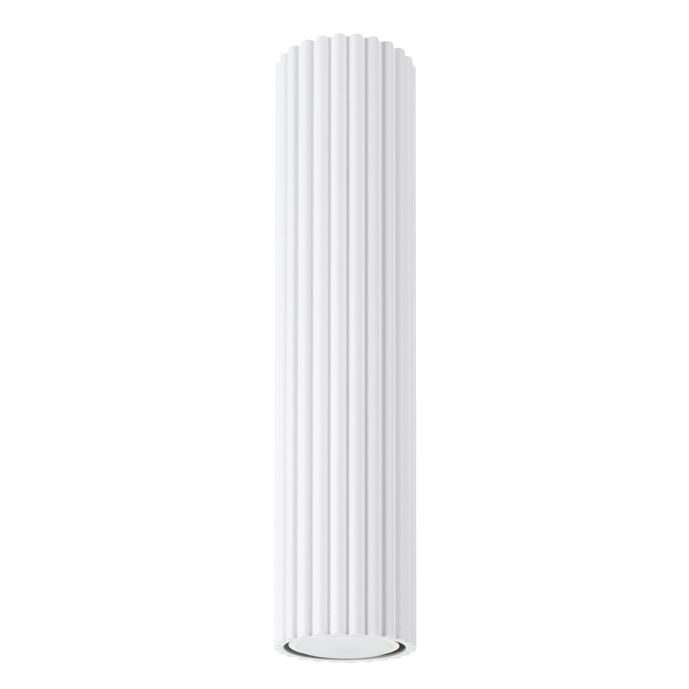 Reflektor sufitowy spot natynkowy Karbon okrągły biały 1xGU10x10W wym: 30 x 6,5 x 6,5 cm aluminium Sollux Lighting