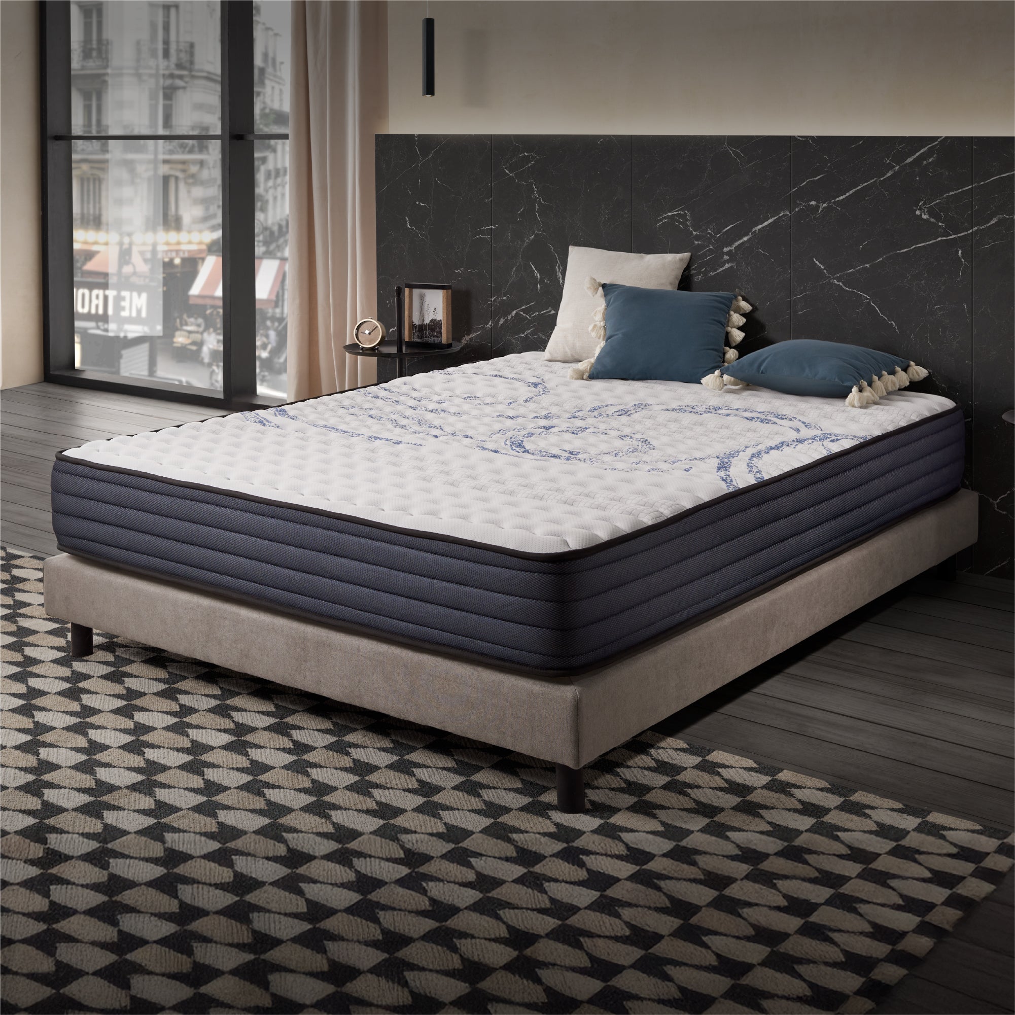 Matelas Perfectsleep 140x200 cm - Mousse à mémoire de forme HR - Blue Latex - Épais 26 cm - 7 Zones - Respirant - Hypoallergénique - 2