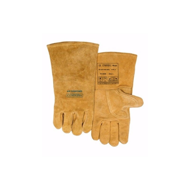 Gant De Soudeur Bucktan Taille L 9 Jaune Cro te De Cuir EN 388 EN gant-de-soudeur-bucktan-taille-l-9-jaune-cro-te-de-cuir-en-388-en
