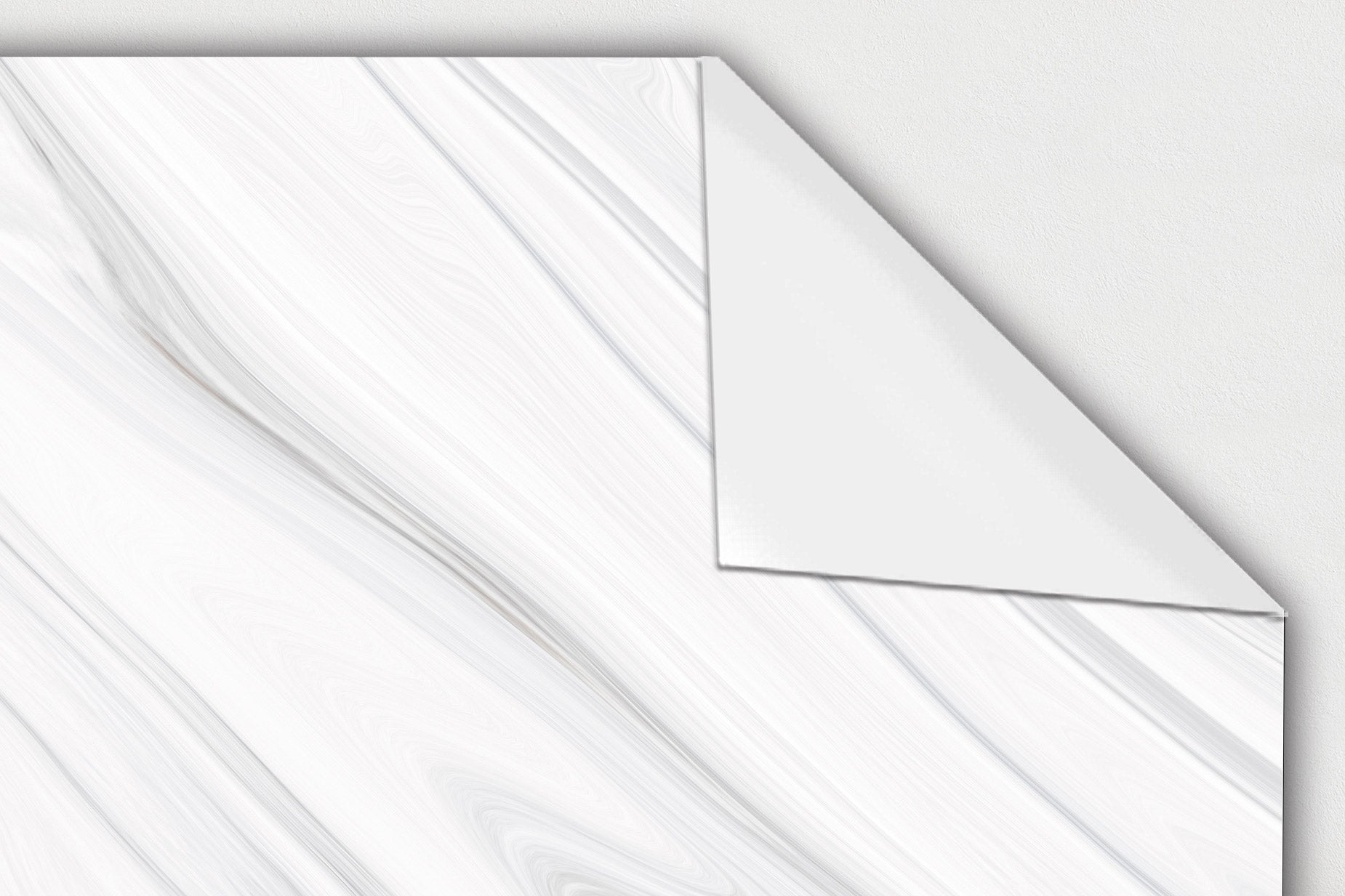 Panorama Crédence Adhésive Cuisine Marbre Blanc 60x100 cm - Protection Murale Adhésif - Panneau Protege Mur - 2