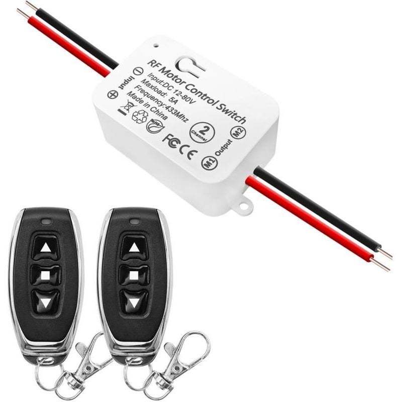 Interrupteur de Télécommande de Moteur CC sans fil, Récepteur Relais ...