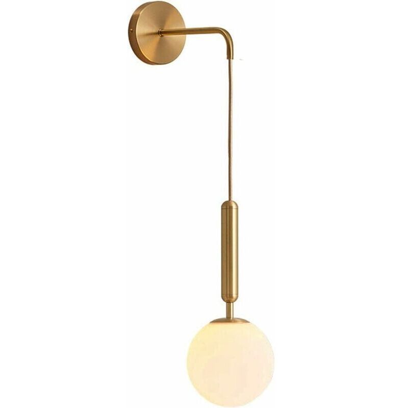 Lampa nocna z mosiądzu z ciepłym światłem 7 W do sypialni, lampa księżycowa, lampa schodowa, lampa korytarzowa Eclipse, 20 cm
