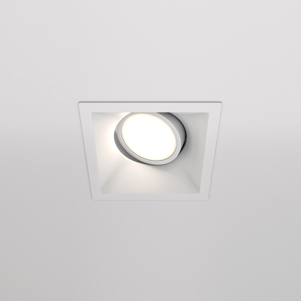 Oprawa sufitowa wpuszczana podtynkowa Dot biała 1xGU10x50W kwadratowa IP20 wym: 4,5 x 9 x 9 cm aluminium Maytoni - 4