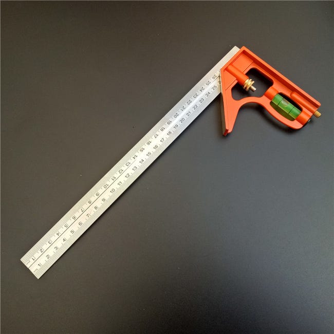 Test E Misurazione KKmoon 45 Gradi Righello A 90 Gradi In Acciaio Inox - Foto 3