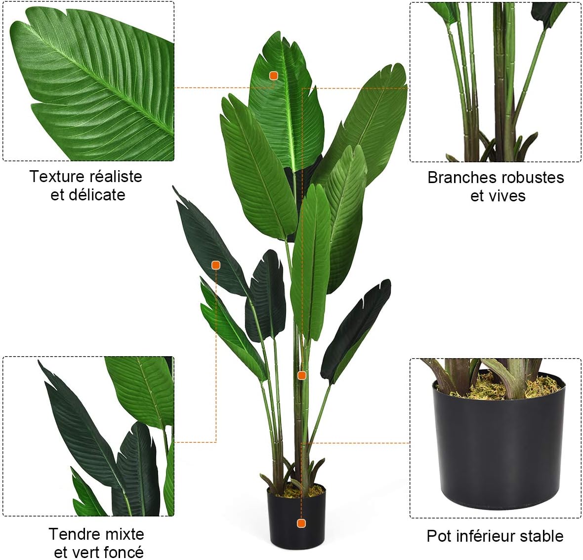 Liane Artificielle Scindapsus - Plante Grimpante Fausse Verte Pour Décoration Intérieure Et Extérieure - 95 Cm
