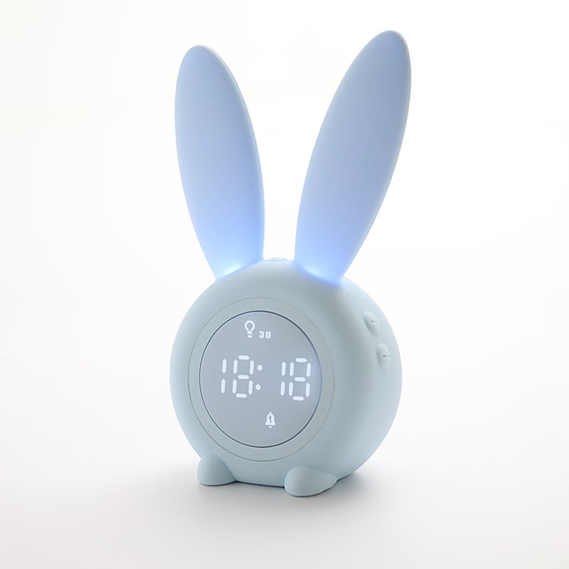 Cute rabbit timer alarm clock night light blue | Leroy Merlin