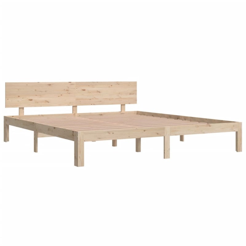 Estructura de cama madera maciza 180x200 cm - 3