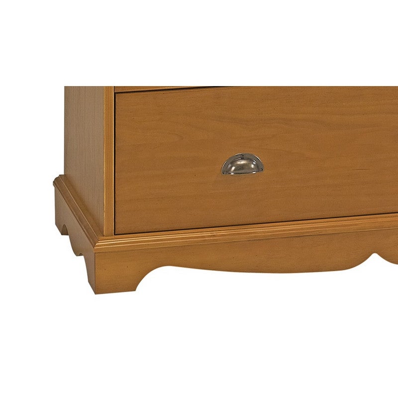 Commode Pin Miel de Style Anglais 5 Tiroirs L 96.2 H 97.4 P 42.5 cm - 6