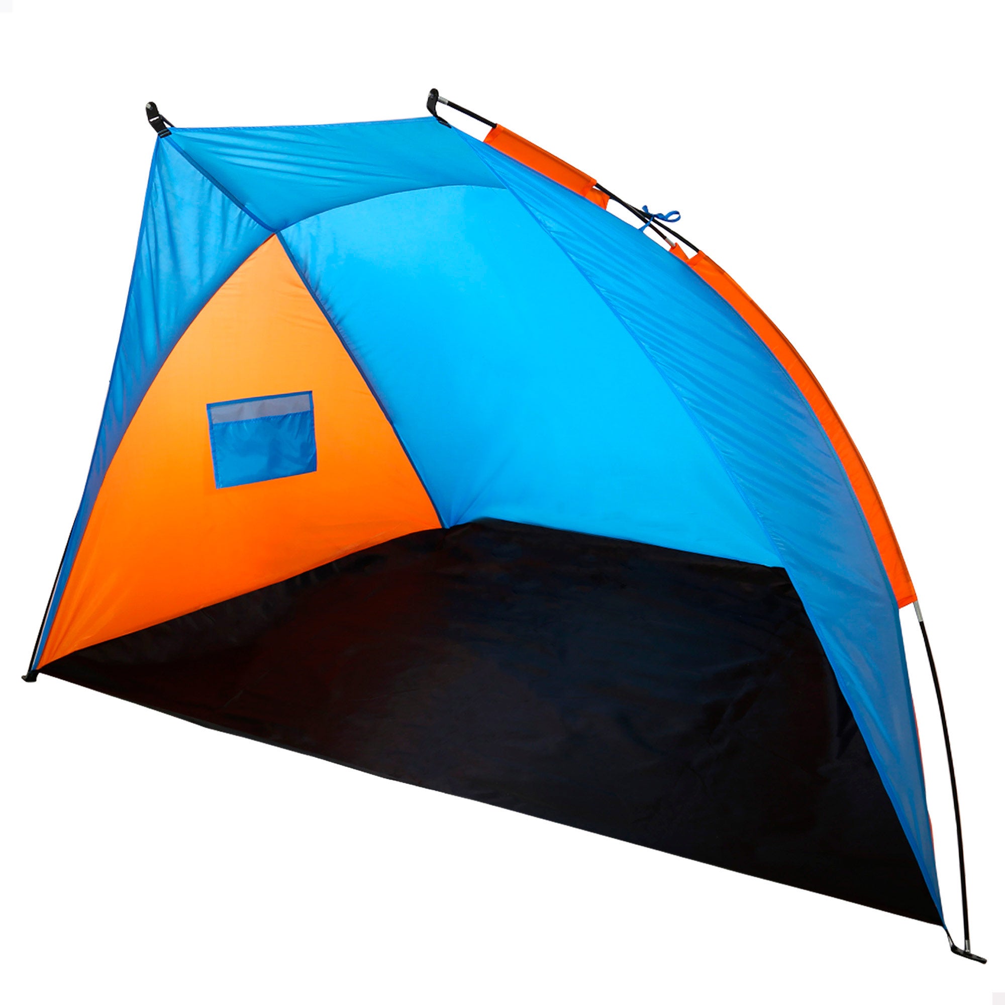 Tienda paravientos azul y naranja 200x125x120 cm aktive