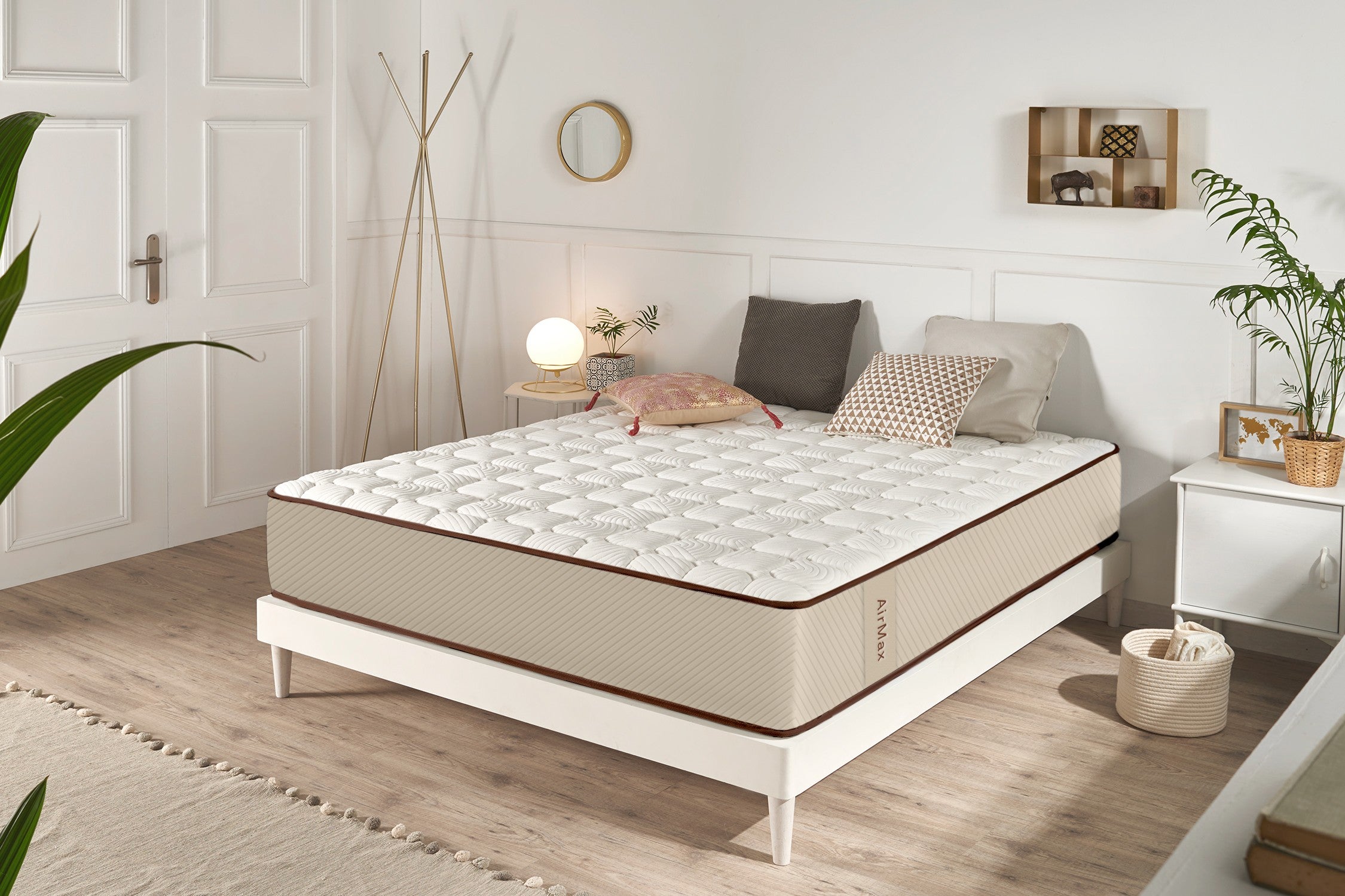 Matelas Mousse à Memoire De Forme Air Max Brun 25 Cm - 140X200 Cm ...