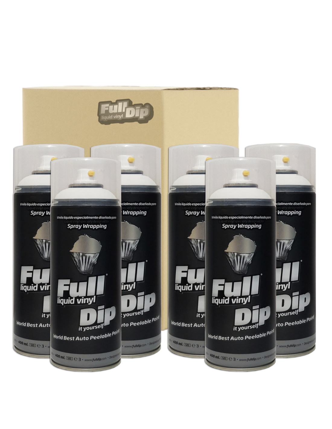 DISPIVAL x SPRAY VINILO LIQUIDO FULL DIP BLANCO 400 ML Leroy