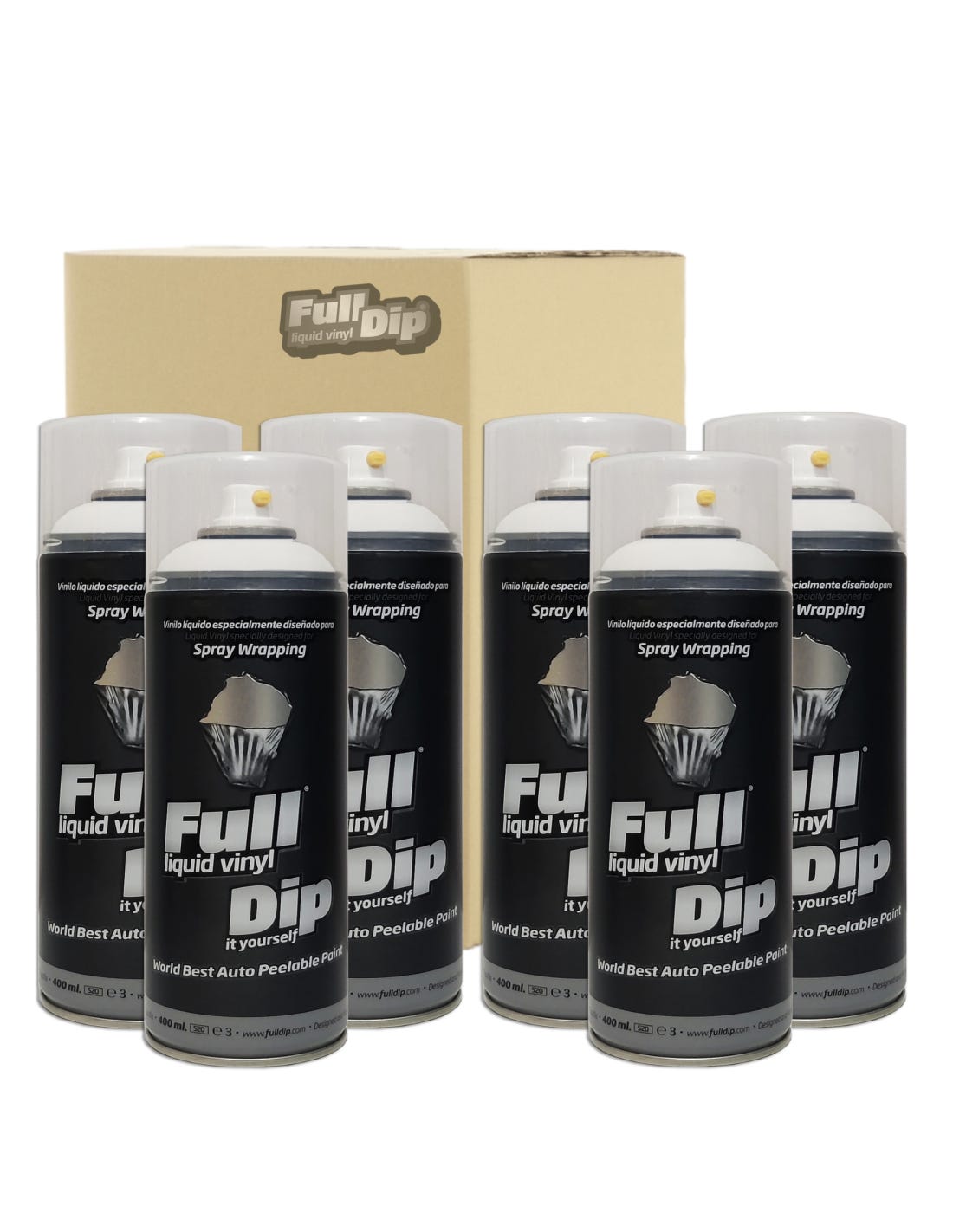 DISPIVAL x SPRAY VINILO LIQUIDO FULL DIP BLANCO 400 ML Leroy