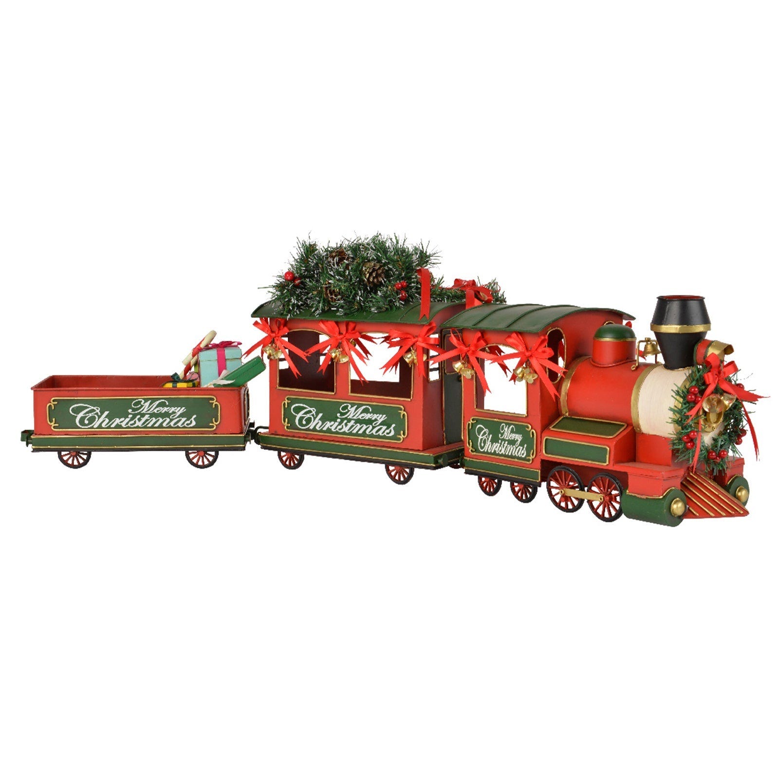 Treno Di Natale Elettrico - Suono E Luce - Decorazione Natalizia Del Treno Con Vagone Animato E Rotaie Dell'albero Di Babbo Natale | IT - Foto 14