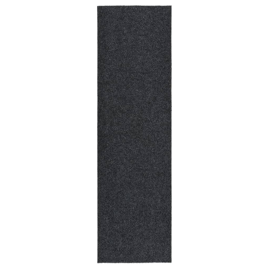 Maison exclusive - alfombra de pasillo atrapa suciedad 100x350 cm gris antracita