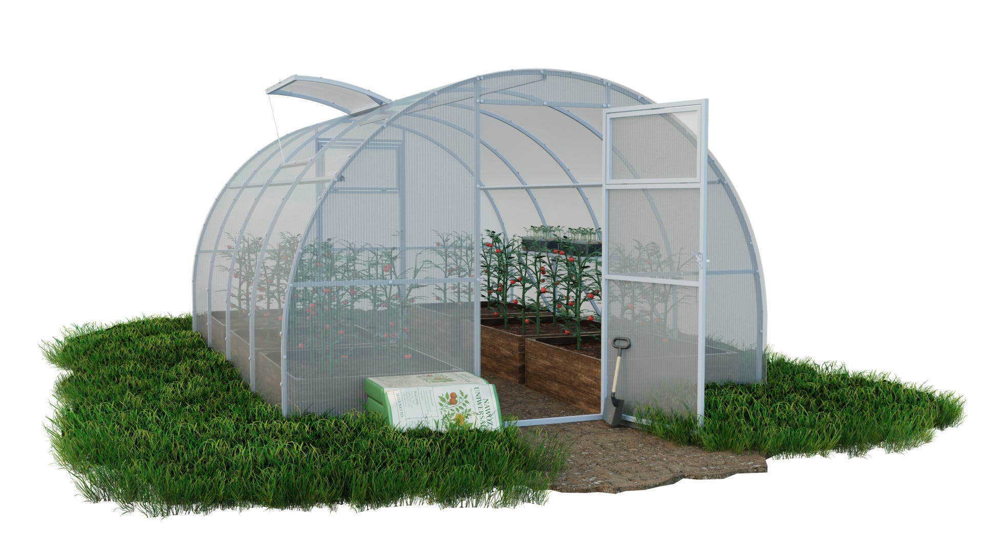 Szklarnia ogrodowa Tunel 3x4 m profile 20x20 poliwęglan 5mm - Szklarnia z poliwęglanu