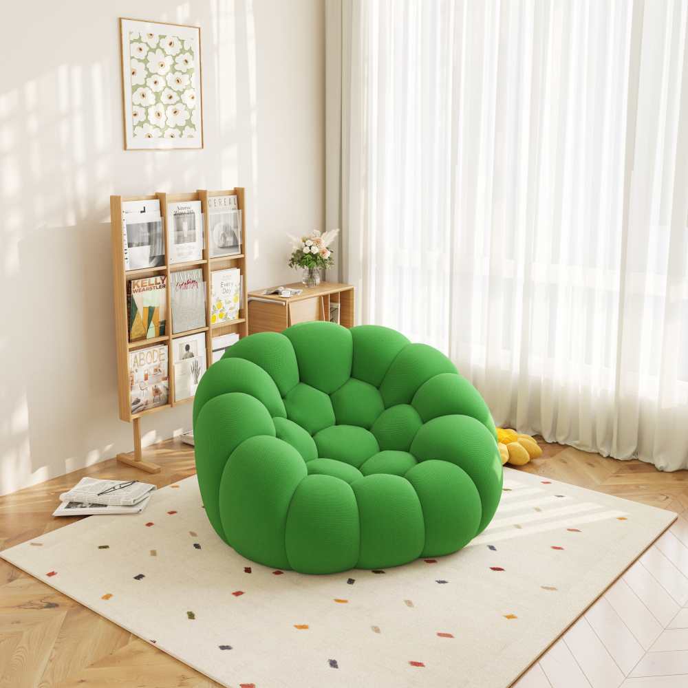 Duża, leniwa sofa, konstrukcja z siatki 3D, nowoczesna sofa podłogowa bez montażu do salonu i biura