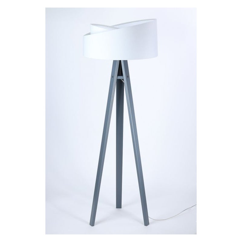 Lampa stojąca GEMSTONE biała/szara