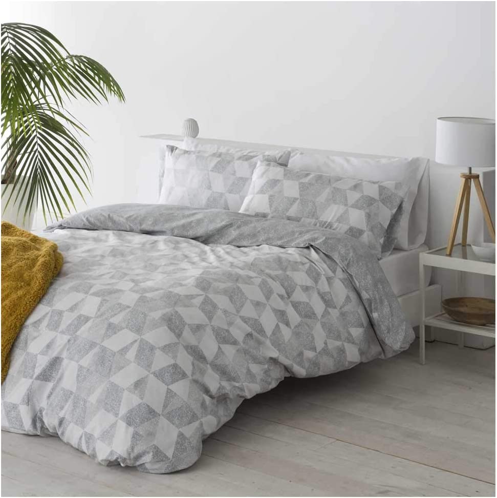 Cotton artean - funda nórdica reversible cudillero microfibra gris cama de 180