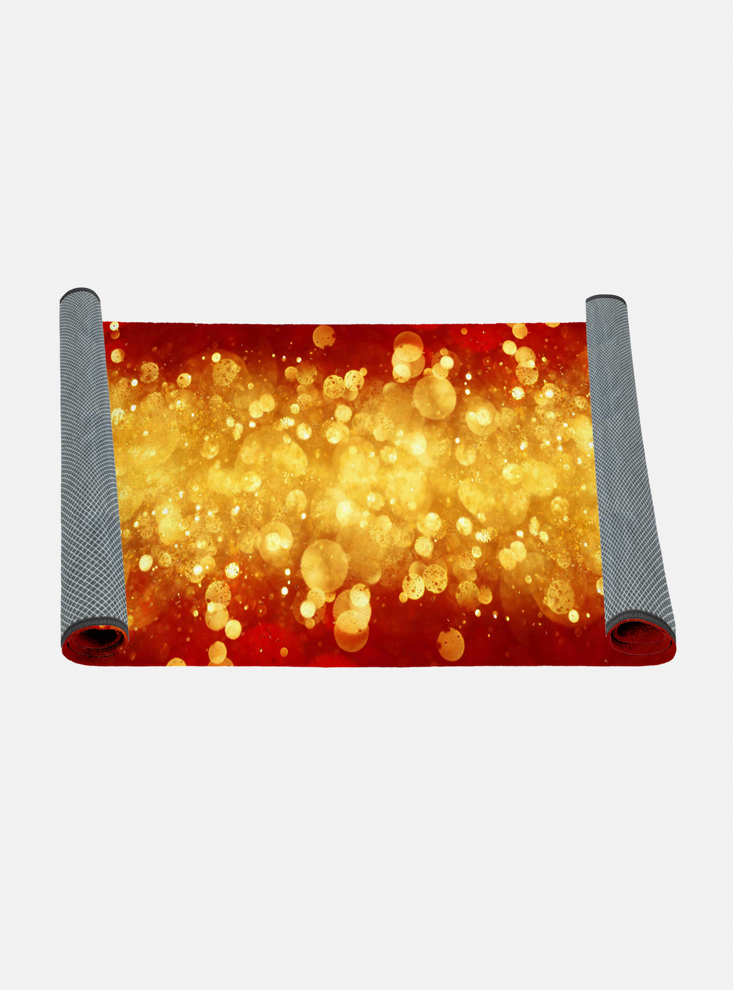 Camino de cocina, 100% made in italy, alfombra antimanchas con impresión digital, camino antideslizante y lavable, modelo navidad - camila, cm 100x52