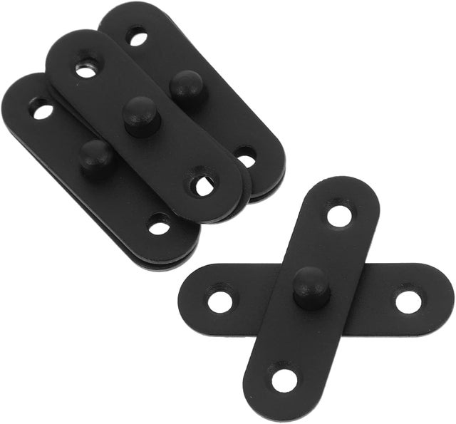 4pièces Charnières Acier Inoxydable Paumelles Invisibles Pour Portes Et Fenêtres Matériau Robuste Installation Facile Et Résistant à Usure